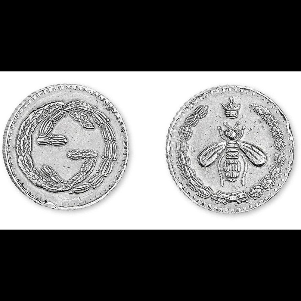 RARE Gucci Bee Coin Post Earrings